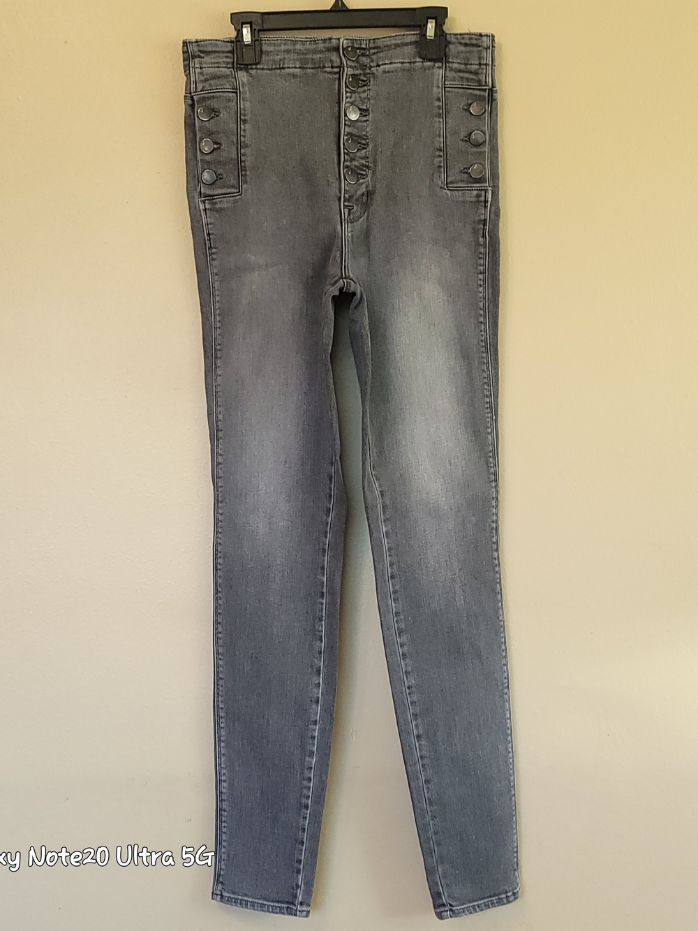 J J Brand Natasha Sky High Skinny Jeans Earl Grey Size 28 Excellent Condition